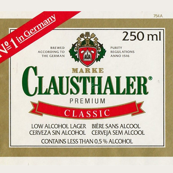 Clausthaler Classic cerveza sin alcohol logo