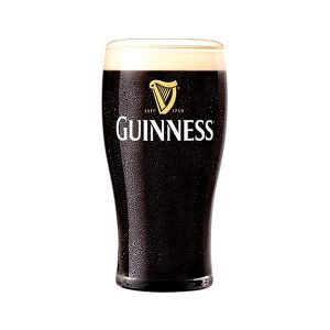 Guinness vaso de media pinta cristal