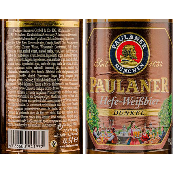 Paulaner Dunkel cerveza logo